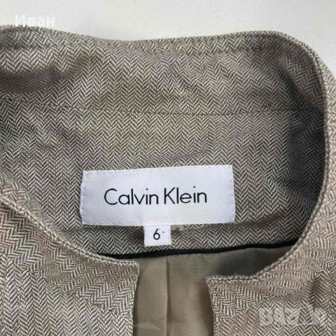 Дамско ленено яке Calvin Klein размер XS, снимка 5 - Якета - 42867117