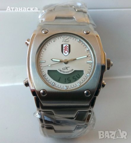 Fulham FC - чисто нов аналогов и дигитален английски дизайнерски часовник, снимка 1 - Мъжки - 31233815