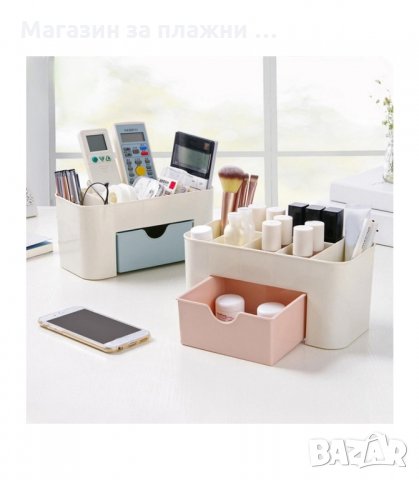 ПЛАСТМАСОВ ОРГАНАЙЗЕР ЗА ГРИМОВЕ С МИНИ ЧЕКМЕДЖЕ - код 2009, снимка 5 - Органайзери - 33965718