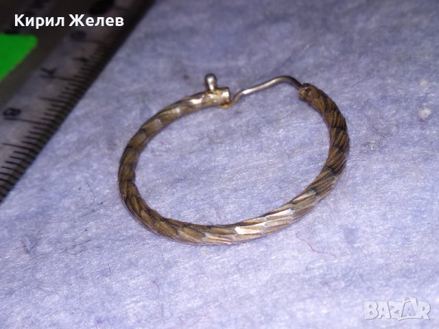 СТАРА СРЕБЪРНА СТИЛНО ОРНАМЕНТИРАНА РЕТРО ОБЕЦА СРЕБРО 925 с ИНТЕРЕСНО ОРИГИНАЛНО ЗАКОПЧАВАНЕ 21002, снимка 7 - Антикварни и старинни предмети - 40502053