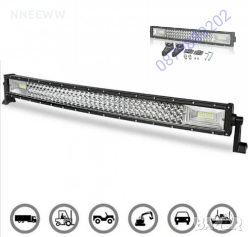 Извит Лед Бар - ЛЕД бар 7D 132см729W,10-30v, снимка 2 - Аксесоари и консумативи - 31196115