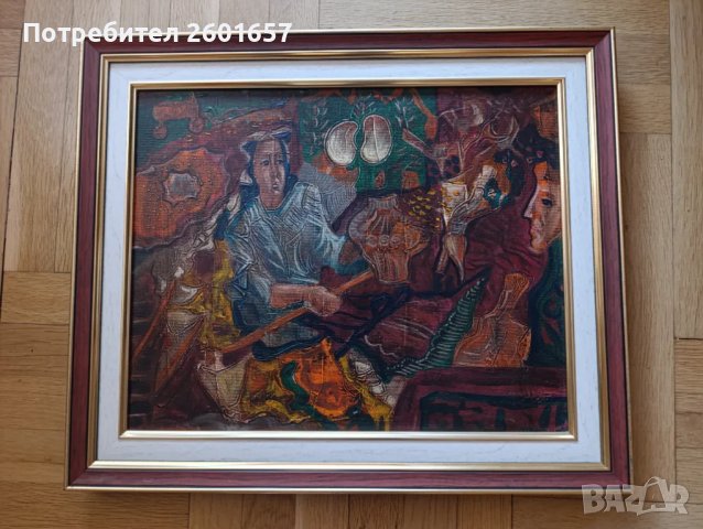 Красива маслена картина, абстракция.