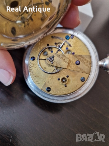 Рядък антикварен колекционерски американски сребърен джобен часовник Appleton Tracy & Co -Waltham , снимка 9 - Антикварни и старинни предмети - 51617506