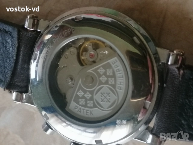 PATEK PHILIPE GENEVE AUTOMATIC МЪЖКИ РАБОТЕЩ , снимка 11 - Антикварни и старинни предмети - 53295320