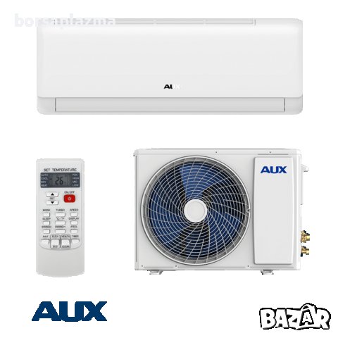 Инверторен климатик AUX New-Q ASW-H18C5C4/QCR3DI-B8, снимка 1 - Климатици - 37309059