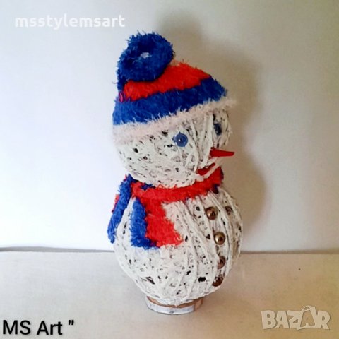 Коледни сувенири! Снежен човек! Ръчна изработка!, снимка 9 - Декорация за дома - 34391567