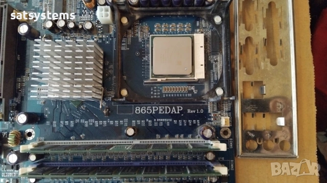 Дънна платка Jetway 865PEDAP Socket 478 CPU+FAN+RAM, снимка 4 - Дънни платки - 53213281