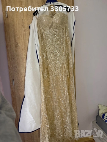 Продавам елегантна дизайнерска бална рокля , снимка 7 - Сватбени рокли - 54056051