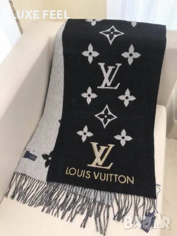 Louis Vuitton ✨ Кашмир ✨ Дамски Шалове, снимка 16 - Шалове - 56242267