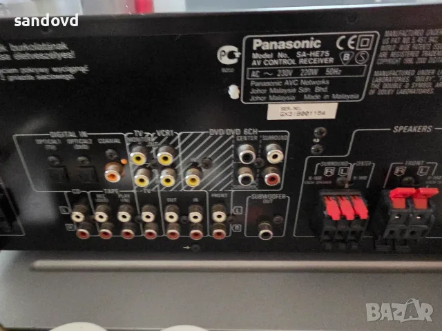 Ресивер Panasonic SA -HE 75  цена 100евро, снимка 5 - Ресийвъри, усилватели, смесителни пултове - 56081960