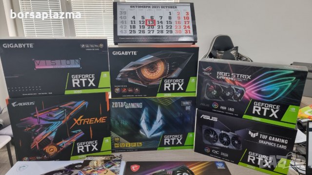 Чисто нова видеокарта GIGABYTE AORUS GeForce RTX 3090 Xtreme 24G Graphics Card, Max Covered Cooling, снимка 10 - Видеокарти - 34440298