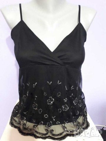 Официален топ с мъниста ,,VERO MODA" р-р S, снимка 1