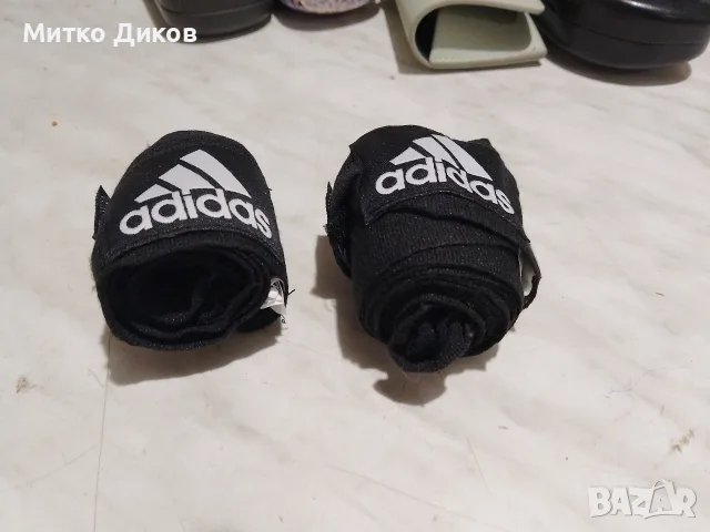 ADIDAS марков КОМПЛЕКТ ЗА БОКС V2: РЪКАВИЦИ, БОКСОВИ БИНТОВЕ- два по 2.5 м, ПРОТЕКТОР ЗА УСТА 