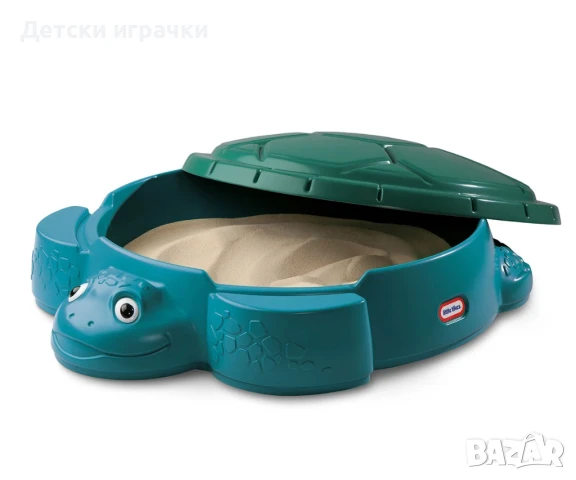 Пясъчник с капак костенурка Little Tikes зелен , снимка 5 - Други - 50991347