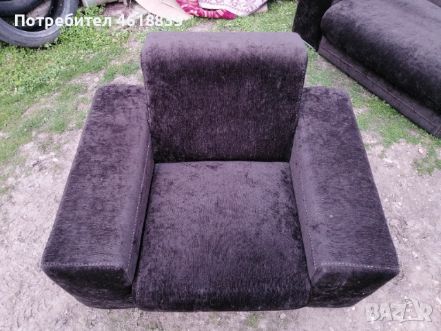 Диван с два фотьойла, снимка 3 - Дивани и мека мебел - 53932079