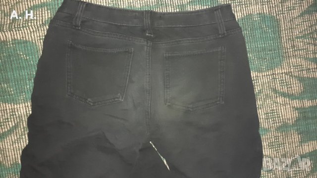 Черен панталон еластичен, снимка 2 - Панталони - 30823398