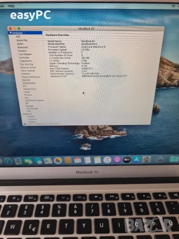Apple Macbook Air A1466 Mid 2012 Intel Core i5-3427U, 4GB LPDDR3, SSD 256GB нова батерия, снимка 12 - Лаптопи за дома - 55786825