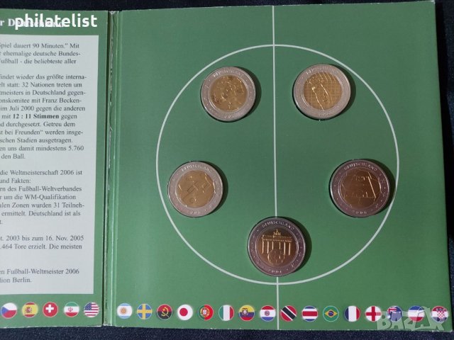 Пробен евро сет - Германия 2006 - Световно първенство по футбол, снимка 2 - Нумизматика и бонистика - 44422239