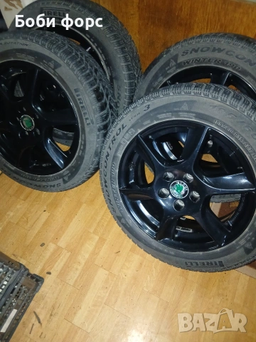 Лети джанти със зимни гуми 5×100 57.1ц.о. шкода, снимка 18 - Гуми и джанти - 53980024