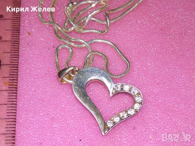 ИЗЯЩНО НЕЖНО СРЕБЪРНО КОЛИЕ с РОМАНТИЧЕН СРЕБЪРЕН МЕДАЛЬОН СРЕБРО 925 с ИСКРЯЩИ ФАСЕТ ЦИРКОНИ 41847, снимка 15 - Колиета, медальони, синджири - 44316440
