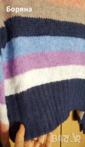 НАМАЛЕН - Dua Lipa & Pepe Jeans нов с етикет пуловер, снимка 6 - Блузи с дълъг ръкав и пуловери - 40312475