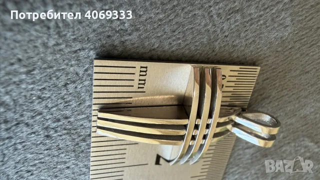 Златен кръст от бяло злато 14к 5.39гр