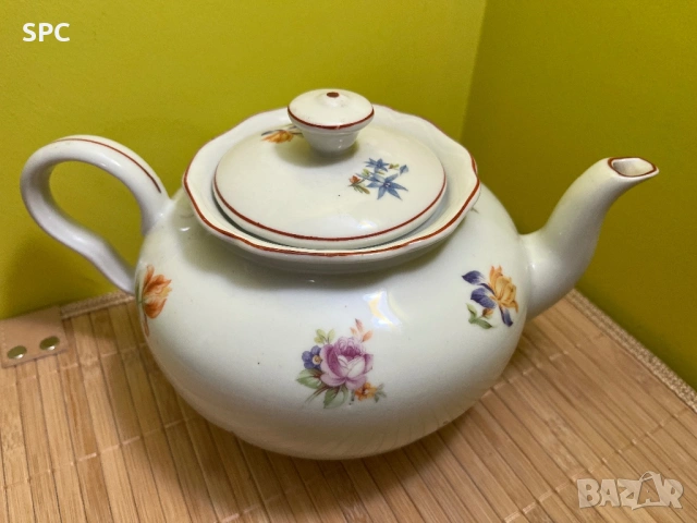 Порцеланов чайник, снимка 5 - Сервизи - 54307115