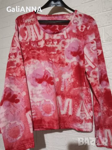 СТРАХОТНА БЛУЗА ЕФЕКТЕН ДЕСЕН XL, снимка 3 - Туники - 40692593