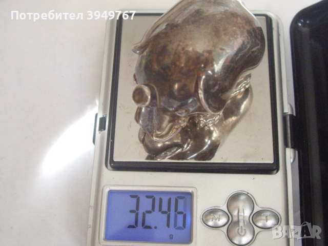 Сребърно слонче., снимка 2 - Други - 51604522