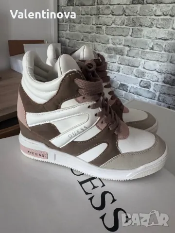 Guess със скрита платформа, снимка 4 - Кецове - 50336642