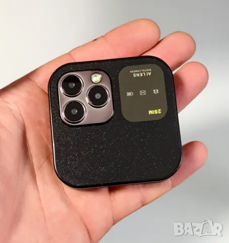 Сгъваем телефон i16 Pro, мини телефон, малък телефон, телефон с капаче, българско меню на български, снимка 3 - Телефони с две сим карти - 50298323