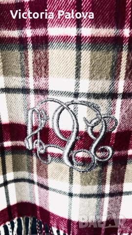 Стилен шал в класическо каре SOFTER THAN CASHMERE , снимка 2 - Шалове - 52806835