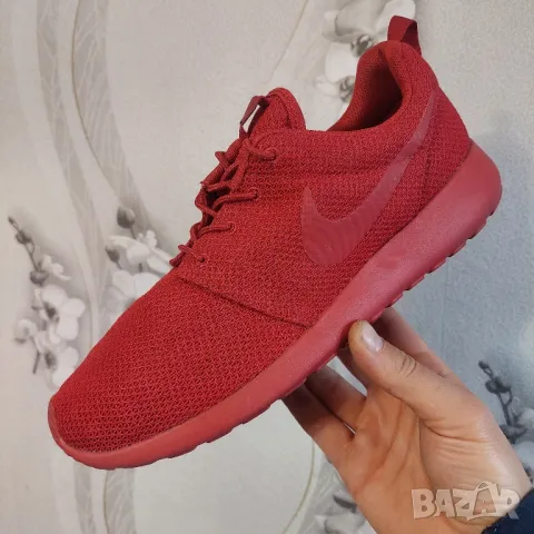 маратонки NIKE ROSHE ONE  Triple RED  номер 44,5-45, снимка 11 - Маратонки - 37806600