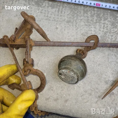 стар турски османски кантар, снимка 4 - Антикварни и старинни предмети - 49109665