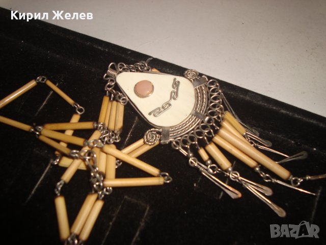 ЕТНОГРАФСКО КОЛИЕ РЪЧНА ИЗРАБОТКА ТУАРЕГСКО 8765, снимка 3 - Колиета, медальони, синджири - 30665925