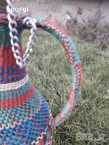 Ретро плетена дамаджана , снимка 5 - Антикварни и старинни предмети - 32013519
