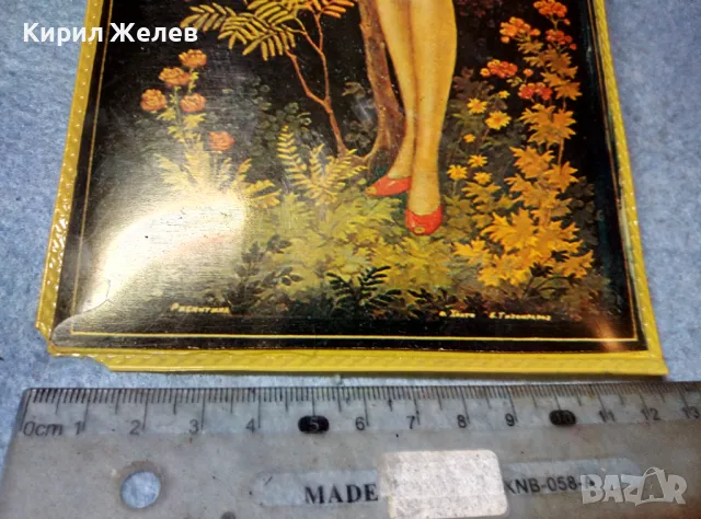 СТАРА РУСКА РОМАНТИЧНА РИСУНКА ПРИНТ от СССР ПЕРИОДА МНОГО КРАСИВА За ДЕКОРАЦИЯ КОЛЕКЦИЯ 47607, снимка 9 - Пана - 47920352