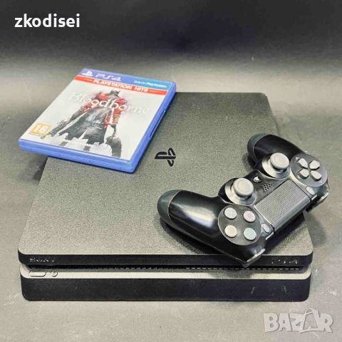 Конзола SONY - PS4 SLIM с 1бр. джойстик и 1бр. игра