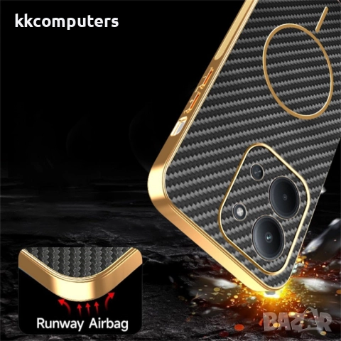 Удароустойчив калъф с Протектор за Xiaomi Redmi 15C 5G / 4G / Poco C85 4G | Вълеродно влакно | Elect, снимка 10 - Калъфи, кейсове - 52066094