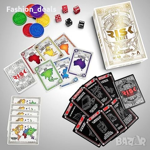Нова Hasbro Gaming Игра с карти и зарове бърза стратегическа 2-5 играча Семейно Парти , снимка 10 - Карти за игра - 42427597