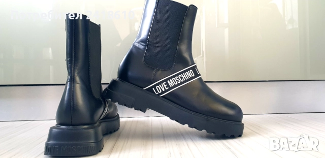 Love Moschino Size 39/25см ОРИГИНАЛ! Дамски Боти!