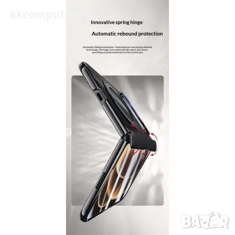 Xiaomi 18 Fold Магнитен Калъф, Стъкло, 360° Стойка – Черен, Червен и Сребрист, снимка 7 - Калъфи, кейсове - 56256485