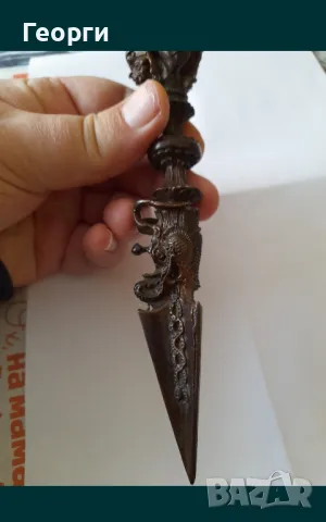 Будистки ритуален нож-1, снимка 2 - Антикварни и старинни предмети - 50125261