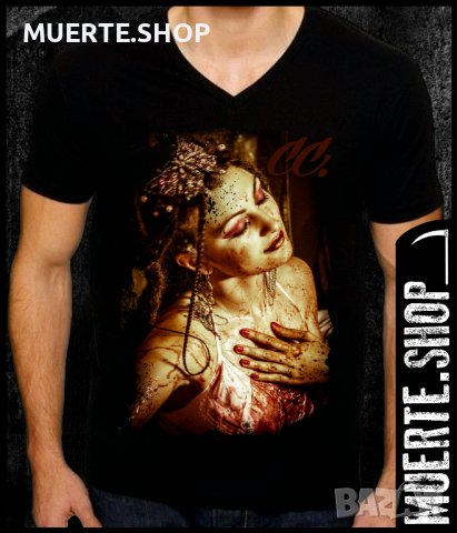 Черна тениска с щампа BATHORY BLOODBATH