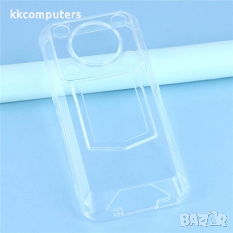 Калъф с протектор за Oukitel WP56 – мек TPU удароустойчив калъф, прозрачен или черен, снимка 3 - Резервни части за телефони - 52520161