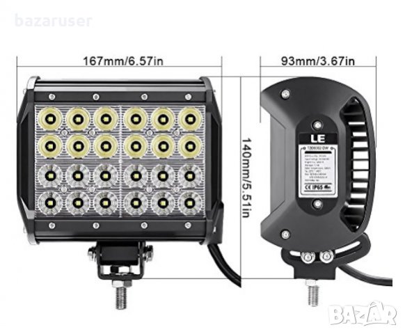 Халоген LED BAR 72W 1 брой (63393)/254307, снимка 4 - Аксесоари и консумативи - 31940104