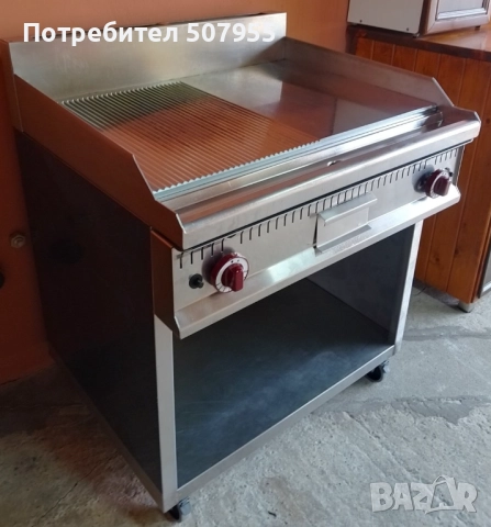 Професионална, италианска, газова скара-плоча на база OFCAR, снимка 2 - Обзавеждане на кухня - 52774150