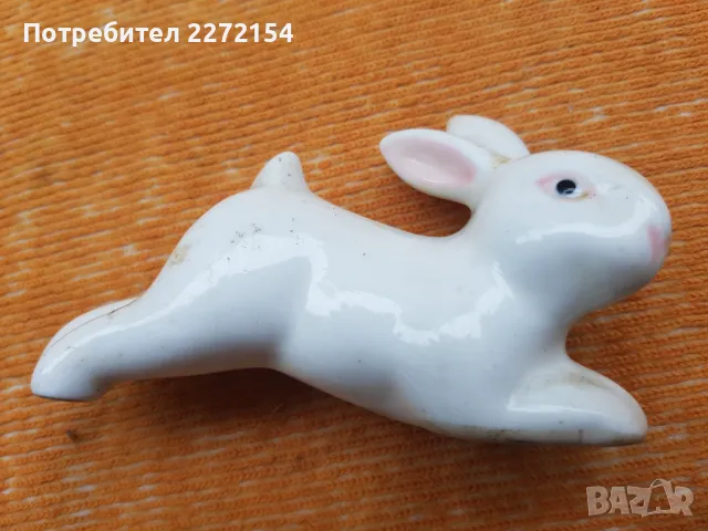 Порцеланова фигурка статуетка заек, снимка 4 - Антикварни и старинни предмети - 50190309
