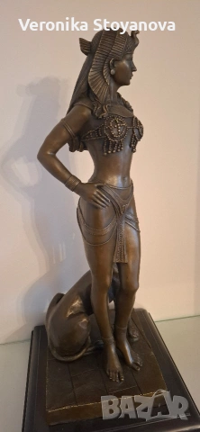 Бронзова статуетка-Клеопатра, снимка 2 - Колекции - 53997849