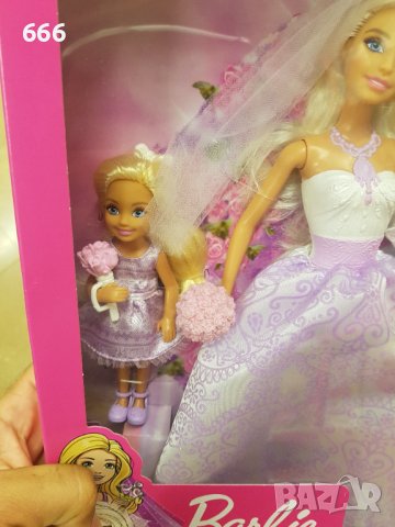 Кукли Barbie младоженци с деца, снимка 4 - Кукли - 42170805